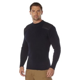 Rothco Acrylic Commando Sweater GI Style Military Sweater, Navy Blue - M
