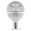 Feit Electric G16.5 Light Bulb, 60W Equivalent, E12 Candelabra Base,
