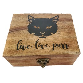 JB&C Premium Kitty Cat Trinket and Jewelry Box | Cute Pet Gifts Paw Love Keepsake Box. Kitty Home Décor. Cat Lover Gifts