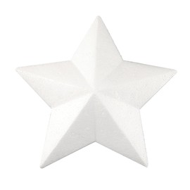 Polystyrene Star-Shaped 200mm (20cm) - Pack of 2 - Homemade Christmas Decorations for DIY Decoration DIY Wedding Decoration Christmas Tree Handmade Materials Pendant Accessories Styrofoam
