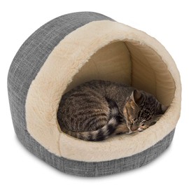Best Pet Supplies Cozy Cat Cave by - Gray, 17 x 15 x 14