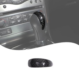 Lcojicep Car Gear Shift Knob Cover Compatible with G37 G35 G25 Q40 FX35 FX37 FX50 QX70 QX56 EX35 EX37 EX25 QX50,Gear Head Cover Gear Handle Head Gear Lever Protective Shel (Carbon Fiber)