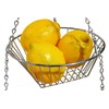 Deco Brothers Hanging Fruit Basket, 3-Tier, Chrome