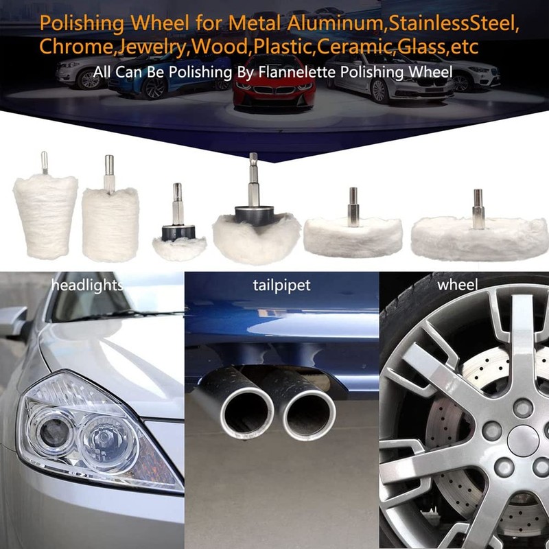 Myqqhbs Buffing Wheel Polishing Wheel Kits for Drill Buffing Pad