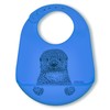 modern-twist Bucket-Bib 100% Food-Grade Silicone, Waterproof and Reusable, Curious Otter
