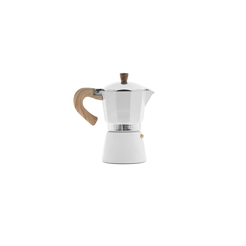 Cafetera Express HOLA Colour White Aluminium 6