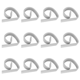 lasenersm 12 Pieces Plastic Tablecloth Clip Table Cloth Clip Tablecloth Clamp Holder Table Cover Holder Table Cloth Clip Clamp Holder for Home Party Picnic, White