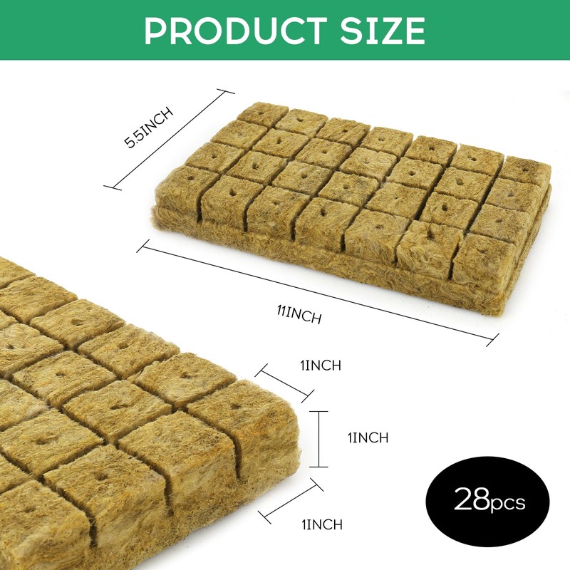 XCRPRT Rockwool Cube, Rock Wool Set, Rock Wool Growing Propagation
