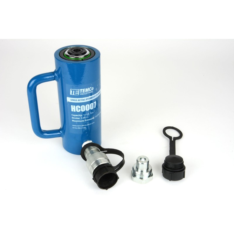 TEMCo HC0007 - Hydraulic Cylinder Ram Single Acting 10 TON