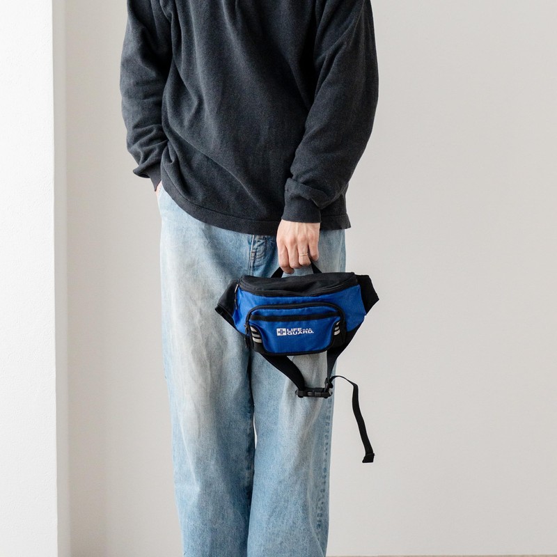 Lifeguard Waist Bag, Reflector 2-Way Body Bag, red, One size