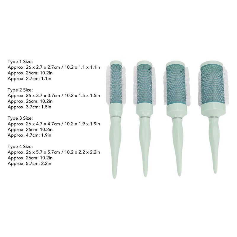 Round Brush Set Reduce Frizz Static Proof Massage Scalp Roll