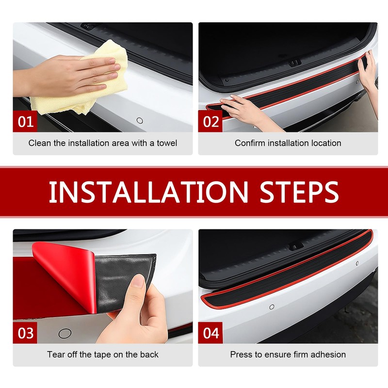 winterrock Car Rear Bumper Protector, 35" x 3.15" Rear Bumper