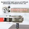 MOSTFUN Mini Ratchet Wrench, Right Angle Phillips Magnetic Screwdriver, 1/4