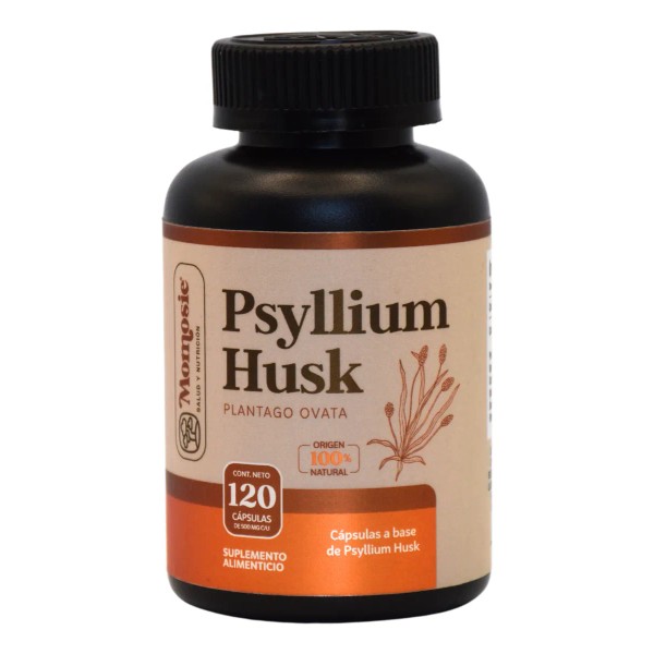 Psyllium Husk 120 Capsulas | Momosie | Fibra Psyllium Husk