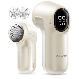 Gaiatop Fabric Shaver Rechargeable, Electric Lint Remover Shaver with LED Display