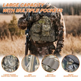 MYDAYS OUTDOOR Tactical Shoulder Bag,Hunting Chest Rig,Fly Fishing Chest Pack,Outdoor Military Sling Bag,Sports Chest Pack for Hunting,Hiking,Fishing,Lightweight Carry Pouch