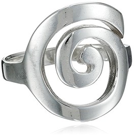 Mimi Sterling Silver Large Open Celtic Swirl Ring (9.5)