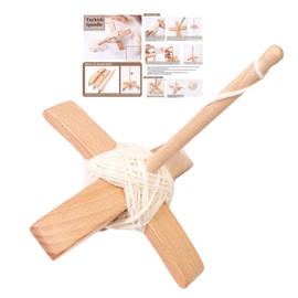 Wooden Spindles | Hand Spinner Tool,Handcraft Turkish Wooden Drop Spindle Tool for Crocheting, Weaving, Spinner Accessories