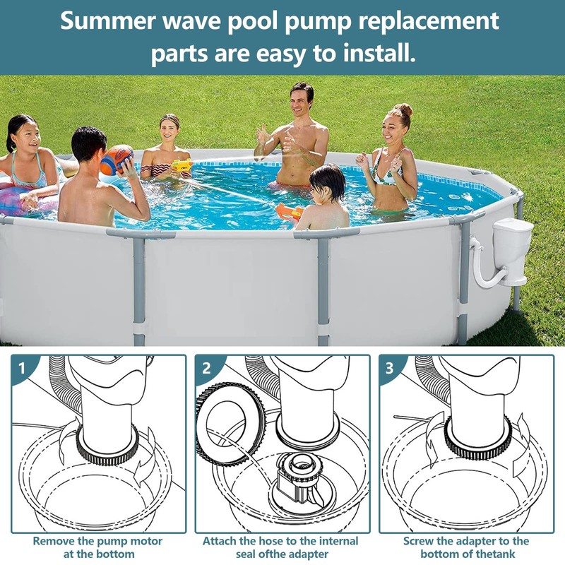 Conversion Kit Replacement for Summer Waves Skimmer Pumps, Fit SFX1000