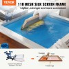 Screen Printing Kit with 2 Aluminum Silk Screen Printing Frames