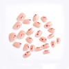Valentine's Day Press on Nails Short Oval, 24PCS Red Heart