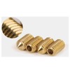 BOZONLI Grub Screws Metric Thread Brass Cone Point Hex Socket