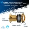 Tecuro Water Butt Connector Brass with 3/4 Inch Connection for