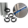 Clips for Cable Attachment to Construction Profile, Quick Attachment with