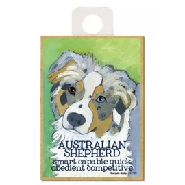 Australian Shepherd Smart Capable Quick Dog Fridge Kitchen Magnet 2.5x3.5 B40