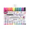 Tulip Permanent Fabric Brush Tip Markers, Neon, Set of 10