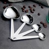 4 Piece Complete Metal Measuring Spoons Sets - Measuring Scoop,Digital