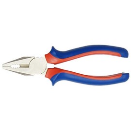 CON:P CPT112180 Combination Pliers with 2C-Handles, Silver/Blue/Red, 180 mm