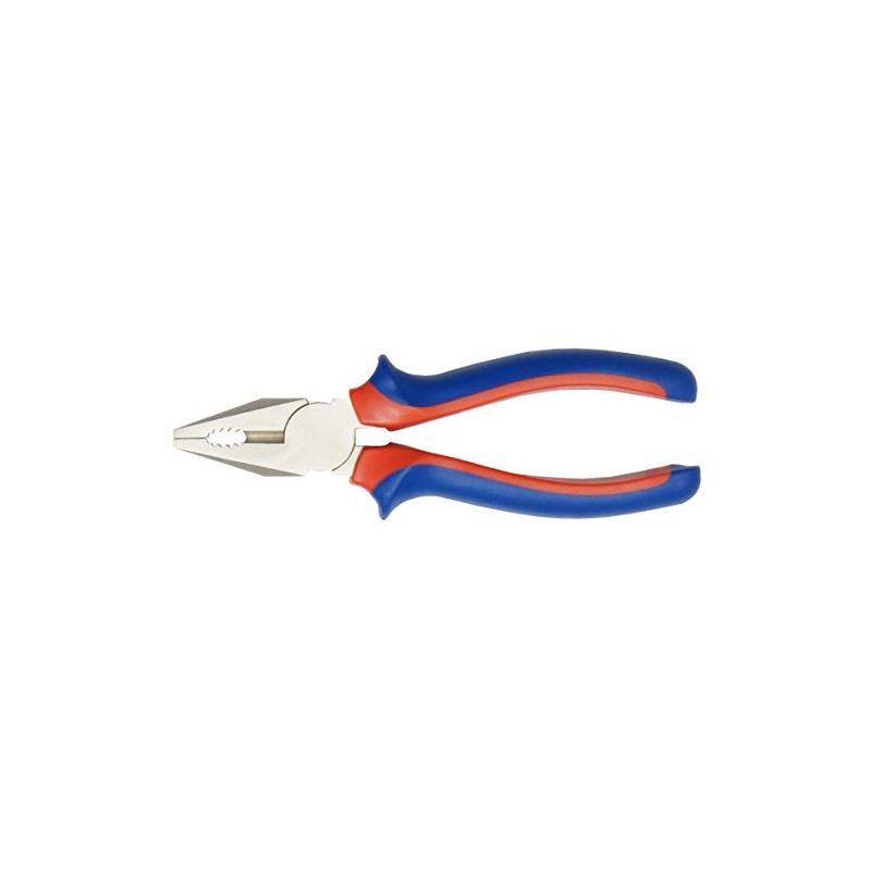CON:P CPT112180 Combination Pliers with 2C-Handles, Silver/Blue/Red, 180 mm