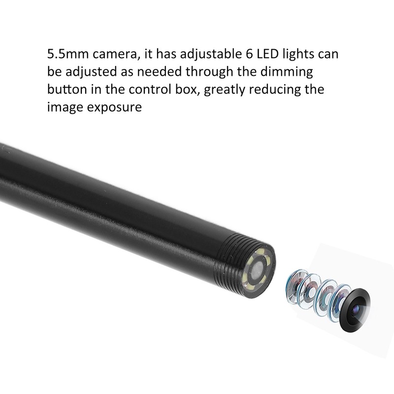 AN100-5.5 5.5mm Flexible Wire 3 in 1 Endoscope for Android