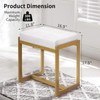 FLYZC Vanity Stool, Vanity Chair Stools for Makeup Room, Faux