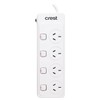 Crest Power Board 4 Sockets 4 Switches