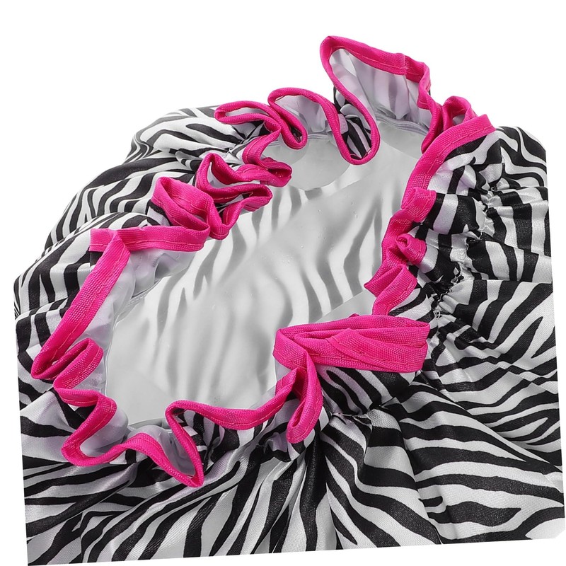 Mikinona Shower Cap Women Decorative Reusable Bath Hat for Long