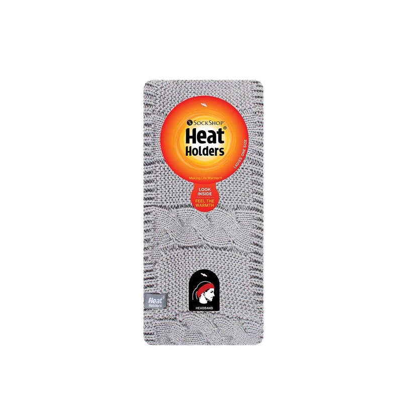 Heat Holders - Ladies Thick Cable Knitted Fleece Lined Thermal