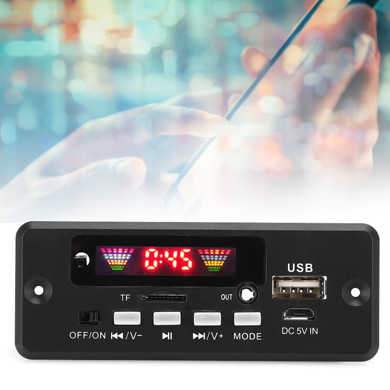 Bluetooth 5.0 Audio MP3 Decoder Board Module with Remote Controller