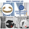 4 PCS Natural Jute Rope Curtain Ties for Drapes, Rustic