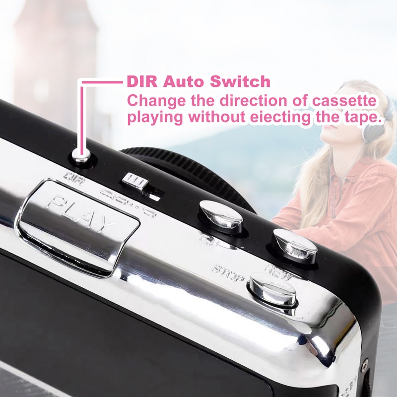 Cassette Player Walkman Cassette Player Portable Speaker Multiple Power Supply