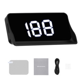 Car Headup Display Windshield Projection Heads Up Display LED Digital Speedometer with Reflective Film for Car Truck SUV RV