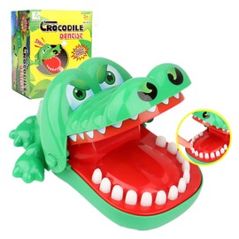 Juego de Dientes de Cocodrilo para 4+ Años, Mordida Juego de Dedos, Lindos Juego de Mordiendo el Dedo del Cocodrilo, Juguete Interactivo de Dientes de Cocodrilo, Divertido Juego para Familiar y Fiesta