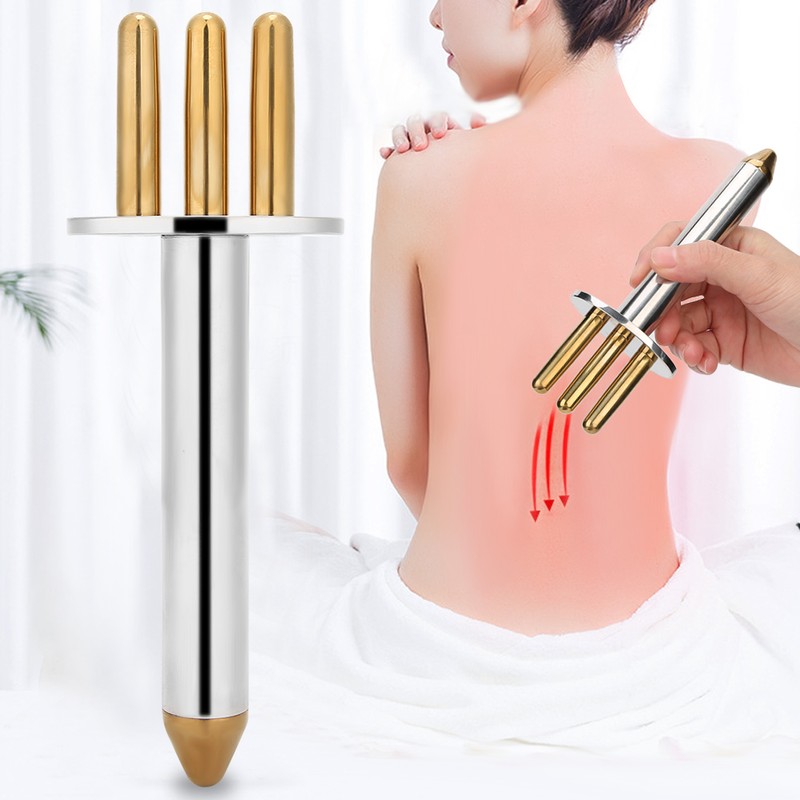 3 Fork Massage Stick Magnetotherapy Acupoint Acid Drainage Massage Stick