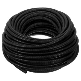 sourcing map Wire Loom Tubing 30M - 10mm, Wire Conduit Hose Cord Protector Cable Sleeves Flexible Electrical Wire Cover
