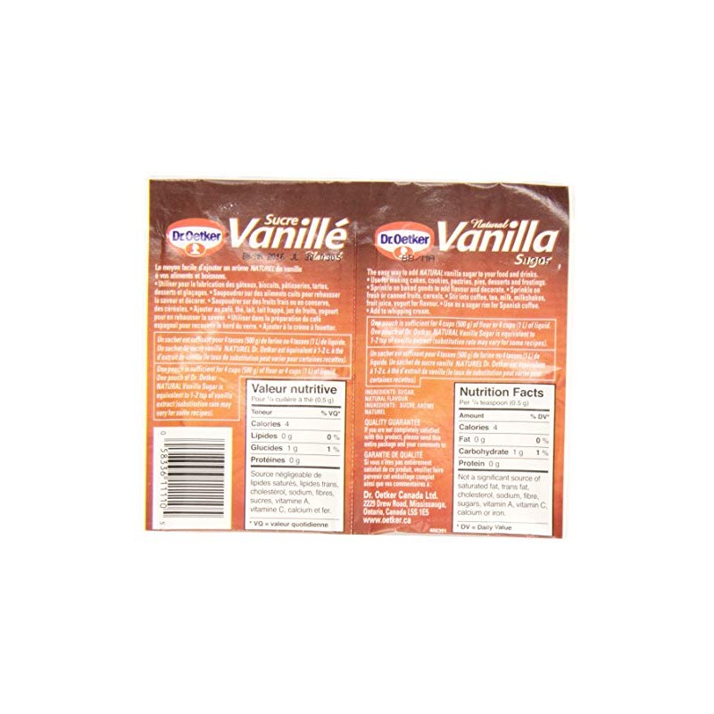Dr. Oetker Vanilla Sugar - Natural - 6 × 8