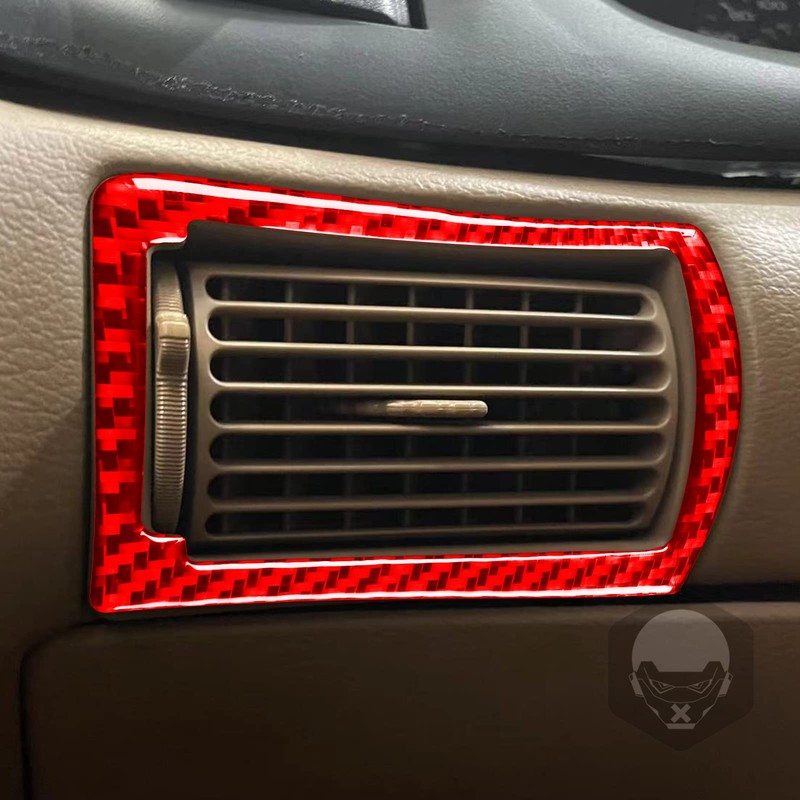 Carbon Fiber Woven Texture Center Console Both Side Air Vent