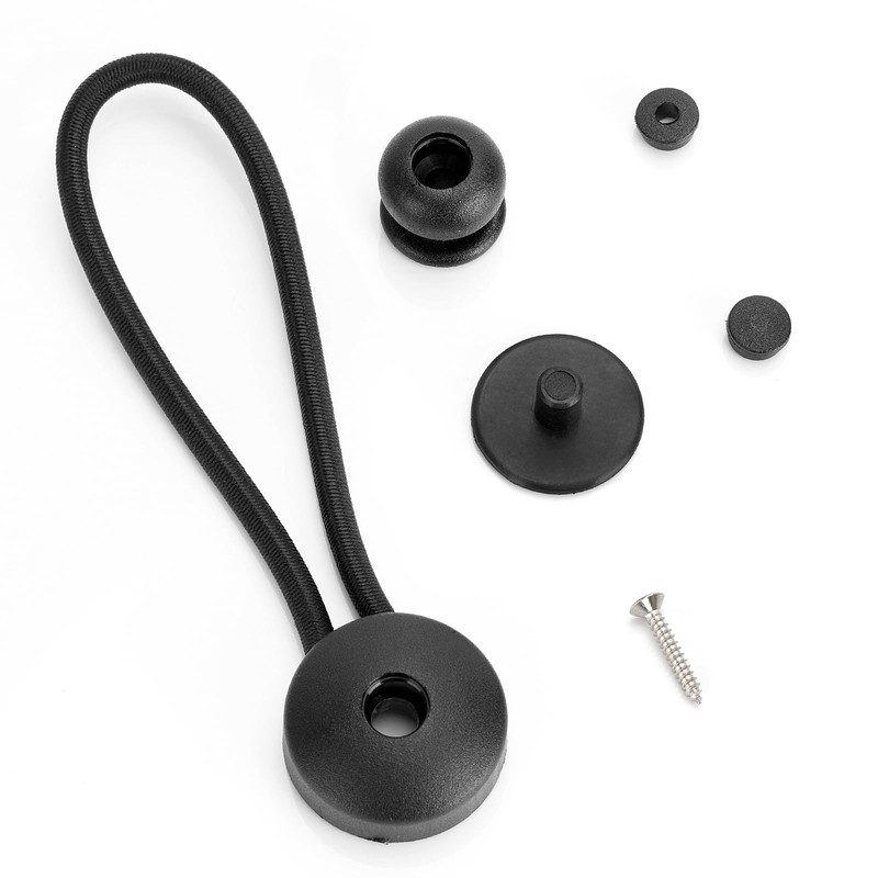 12x Bungee Shock Cord Clip with Knobs, Pull Tie Down