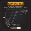 GusHill USA GH45064 Trailer Hitch Mount with 2-Inch Ball &