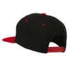 Wow Embroidered Snapback Cap - Black Red OSFM